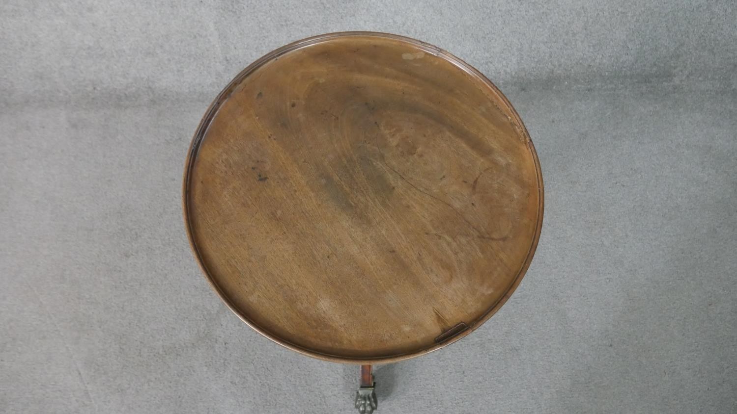 Lamp table, 19th century mahogany on swept tripod base. H.66 W.52cm - Image 4 of 6