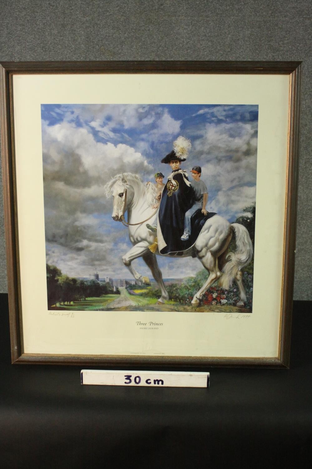 André Durand- A framed and glazed signed Artists Proof coloured print of the oil painting titled ' - Image 3 of 7