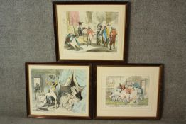 After James Gillray (1757 - 1815) - Three framed and glazed 20th century limited edition prints,