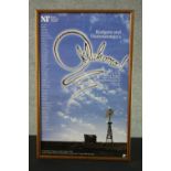 A framed and glazed signed Royal National Theatre Oklahoma poster. Signed by the Choreographer and