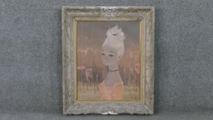 Igor Pantuhoff (b.1911 - 1972) A framed oil on canvas of a young lady. Signed Igor, numbered to