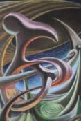 Raymond Sheppard (British 1913-1958) a Surrealist pastel drawing, signed lower right. H.44 W.61cm.