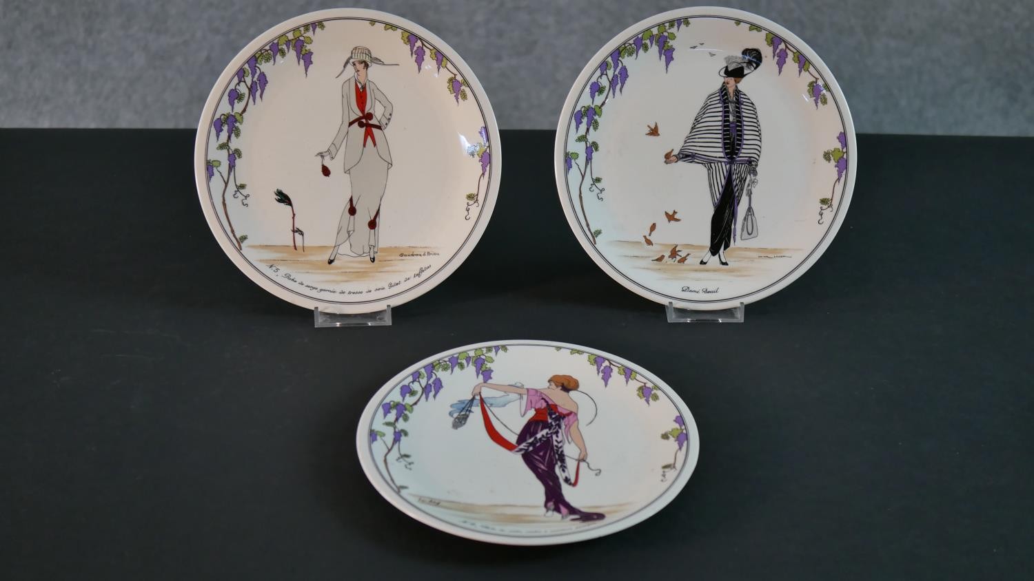 A collection of seven collectors plates with various ladies in dresses. Two Royal Worcester - Image 13 of 22