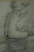 Ricardo Cinalli (b.1948), a framed and glazed pencil drawing, Renaissance style nude study, signed