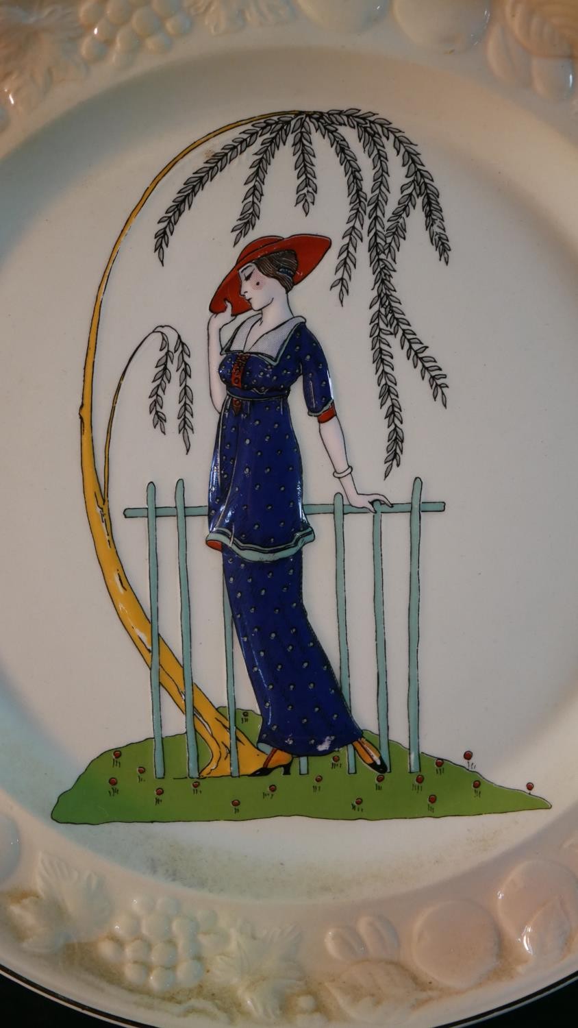 A collection of seven collectors plates with various ladies in dresses. Two Royal Worcester - Image 6 of 22