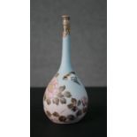 Takeuchi Chubei - a 19th century Japanese bottle vase with sharkskin finish. Decorated with