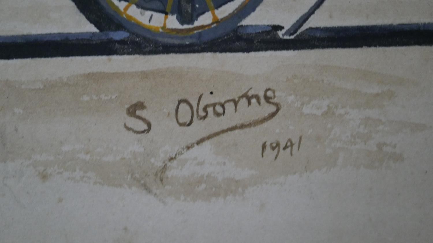 Two unframed watercolours of steam locomotives, inscribed and indistinctly signed and dated. H.33 - Image 5 of 10