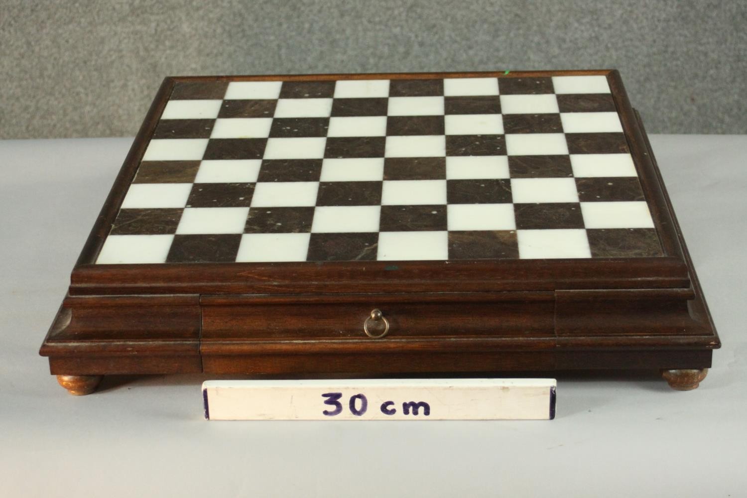 A large Italfama gold and silver plated chess set and black and white marble inlaid chess board with - Image 13 of 14