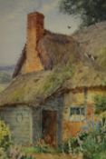 Theresa Sylvester-Stannard (British 1898-1947), watercolour depicting a cottage, signed lower