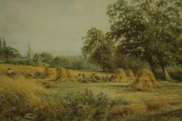 Henry Kinnaird (British, 1880–1920), a framed and glazed watercolour of summer landscape with