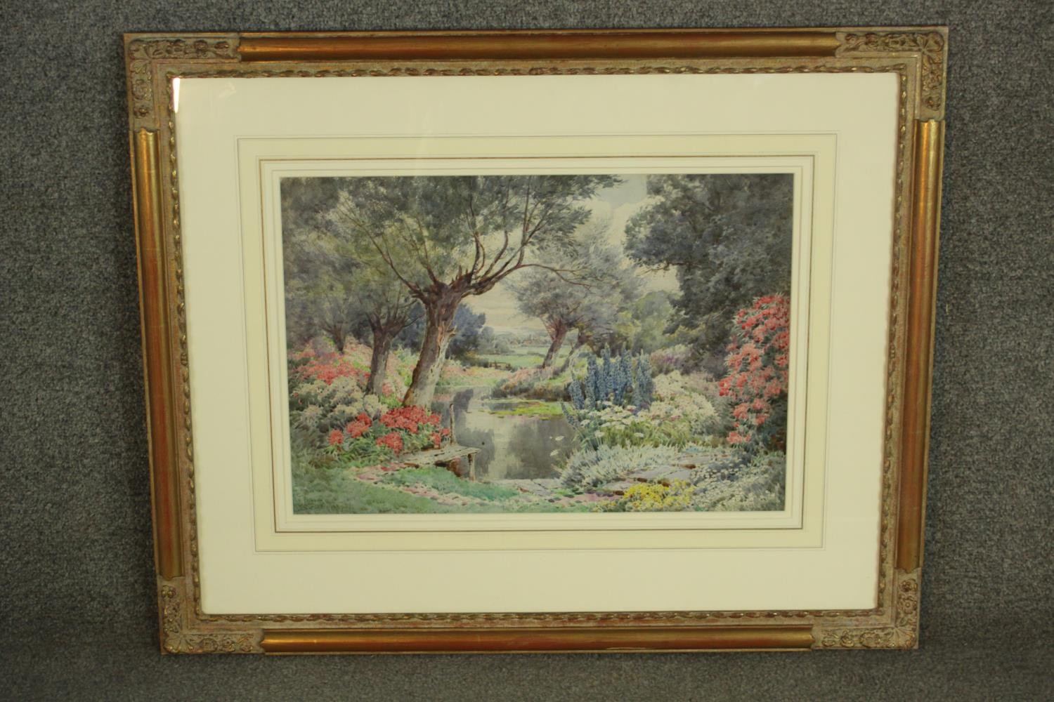 Theresa Sylvester-Stannard (British 1898-1947), a watercolour depicting a woodland scene, signed - Image 2 of 7