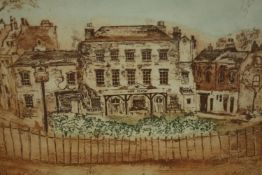 Anna Garton (British), 'The Flask, Highgate', limited edition etching and aquatint, 50/50, signed,