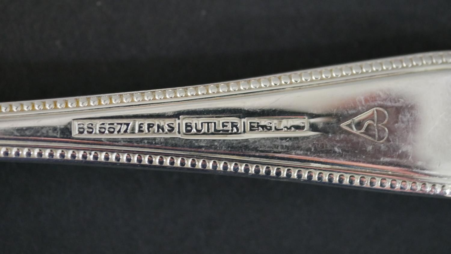 A part set of silver plated cutlery by George Butler Silversmiths. Each with protective cutlery - Image 8 of 10