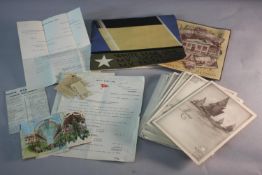 A large collection of White Star line ephemera for the Georgic and Britannic. Including original