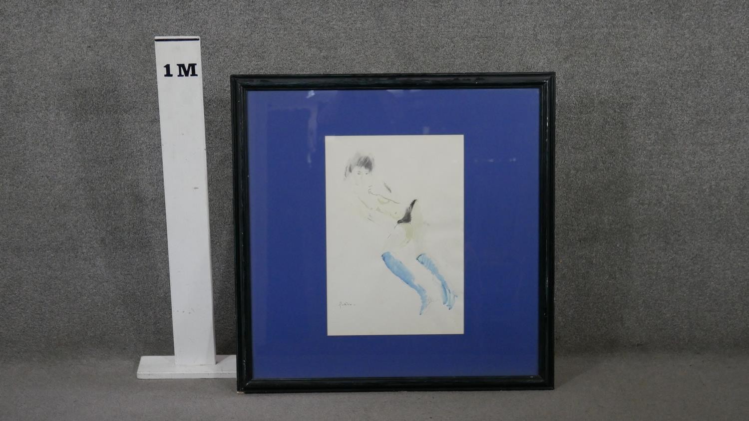 Guy Roddon (1919-2006), a watercolour still life portrait of a reclining female model, signed - Image 3 of 5