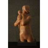 Attributed to Bridget Astor (b. 1948–2017), a 20th century terracotta sculpture of a mother