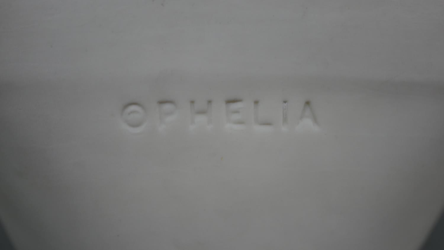 A W.T. Copeland Parian bust of ‘Ophelia; Modelled by ‘W.C. Marshall. Inscribed ‘Crystal Palace - Image 7 of 13