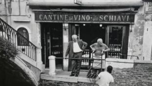 Sarah Quill (B1946), photograph of Vini Al Bottegon, Dorsouro, Venice 1992, signed, titled and