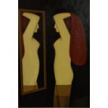 Martin Leman RBA, RWS (b. 1934), oil on canvas 'Looking Glass', signed lower right. H.80 W.70cm.