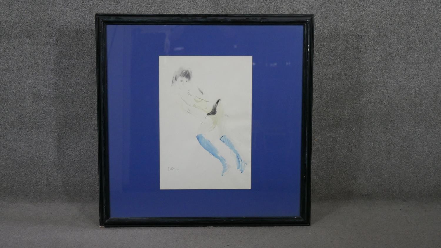 Guy Roddon (1919-2006), a watercolour still life portrait of a reclining female model, signed - Image 2 of 5