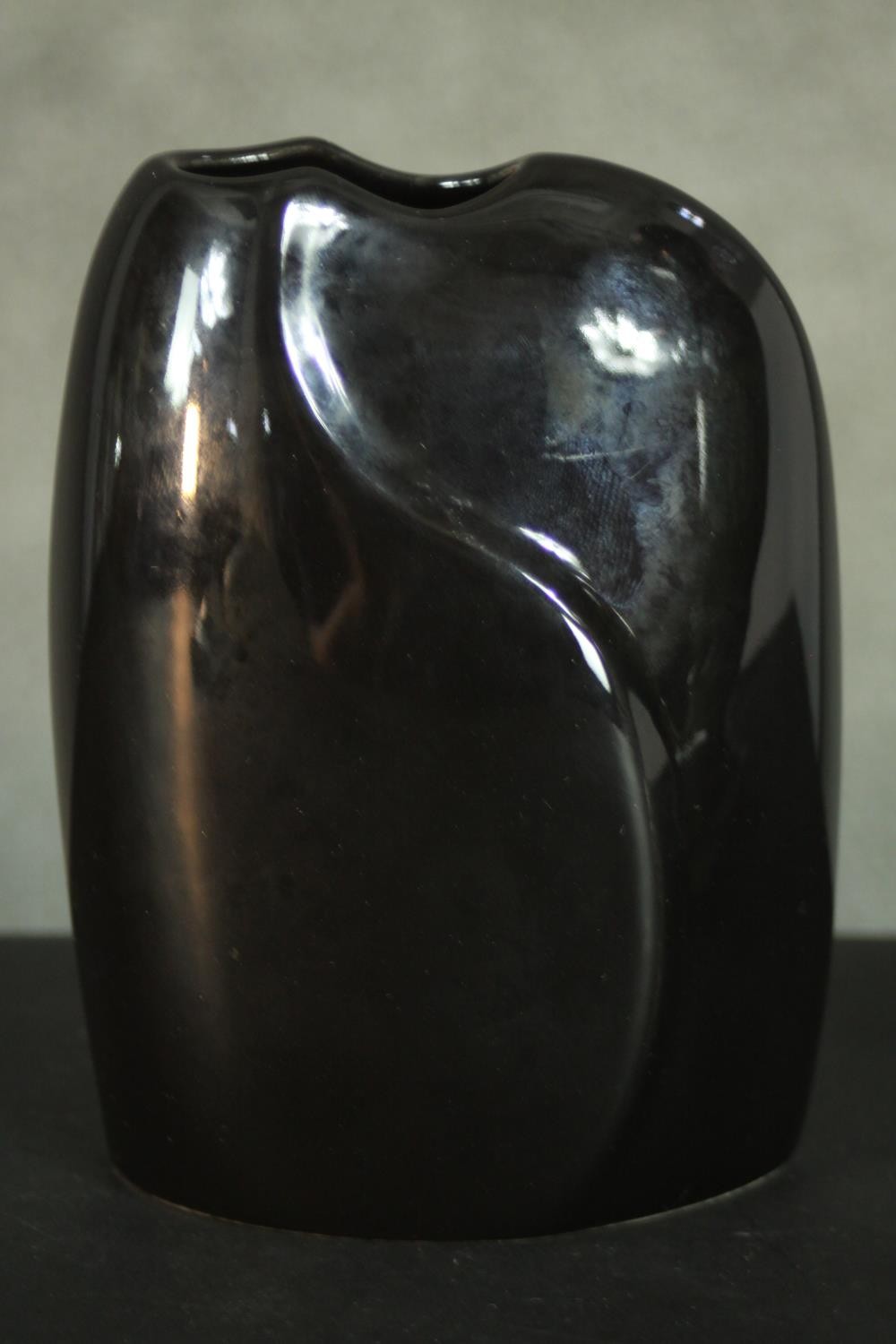 A collection of ceramics, including a tube line decorated urn design vase, a twin handled white - Image 3 of 12