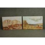 J. Lake (contemporary), two unframed landscape studies, oil on canvas, both signed and dated 2006