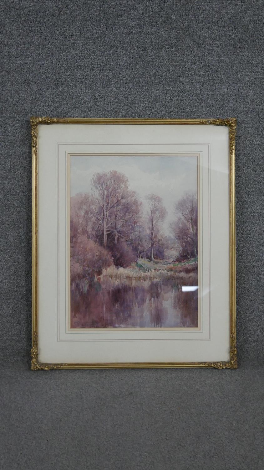 Henry John Sylvester Stannard, RBA, FRSA (British, 1870-1951), the fishpond at Hervey Park, near - Image 2 of 7