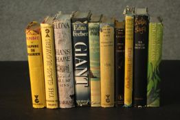 A collection of ten 40's & 50's hardback books, including Mary Anne by Daphne du Maurier, Giant by