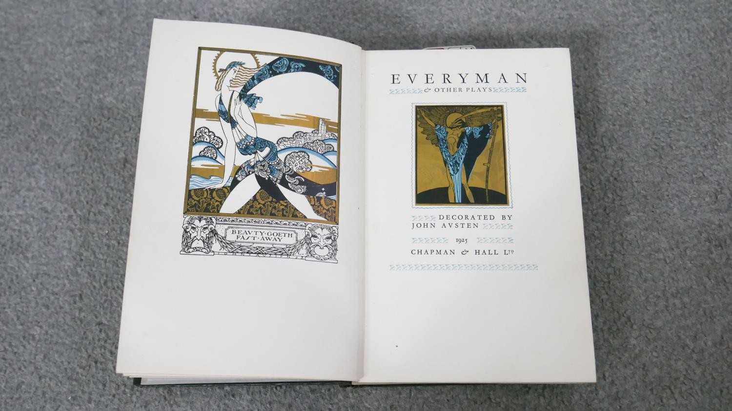 Austen (John) - Everyman, 1925, 1st edition, numerous monochrome and gilt decorated illustrations. - Image 4 of 8