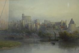 Howard Gull Stormont (British, 1844-1923), a framed and glazed watercolour of Windsor Castle, signed