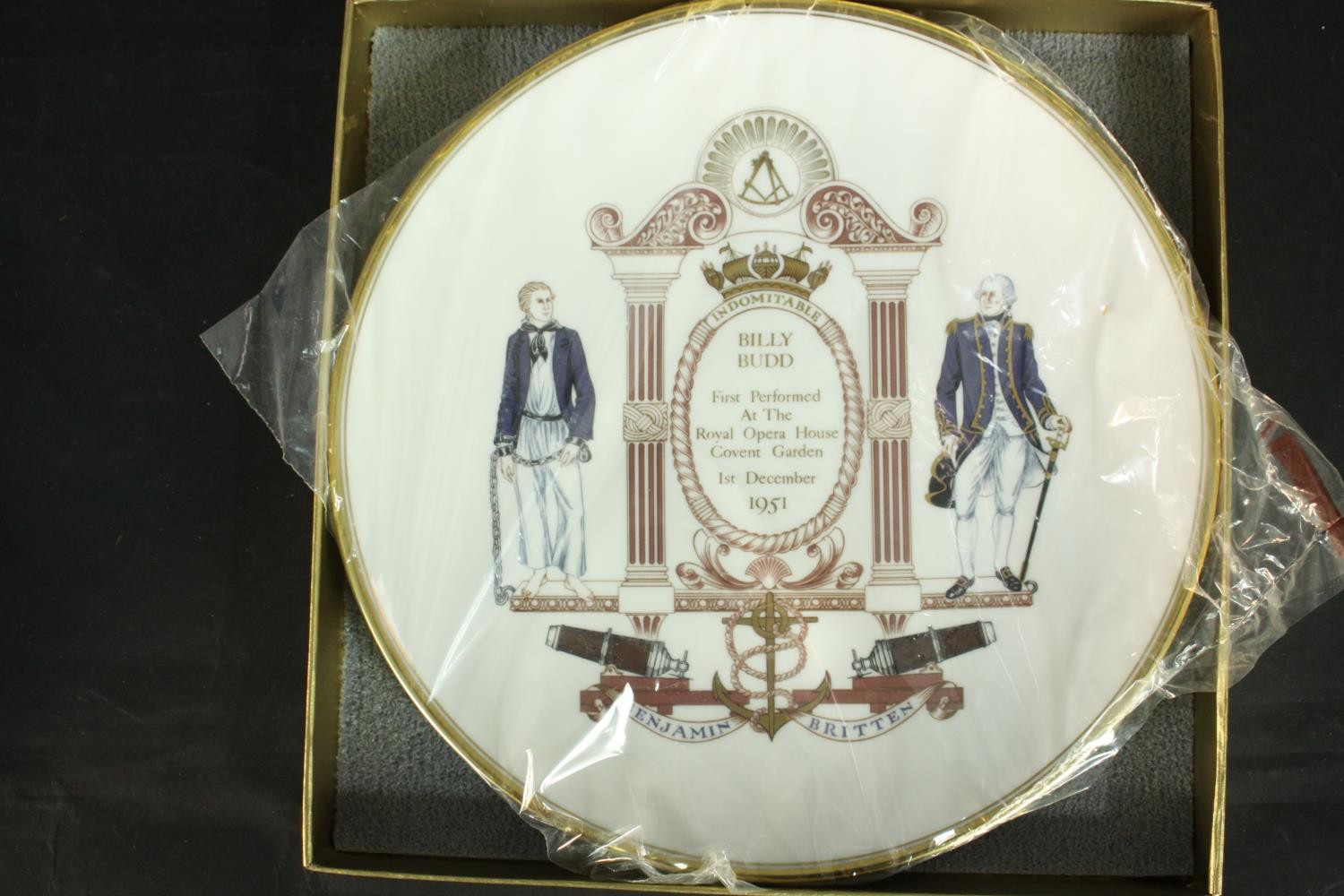 Six boxed Royal Crown Derby, Limited Edition porcelain "Benjamin Britten" plates commissioned by - Image 3 of 7