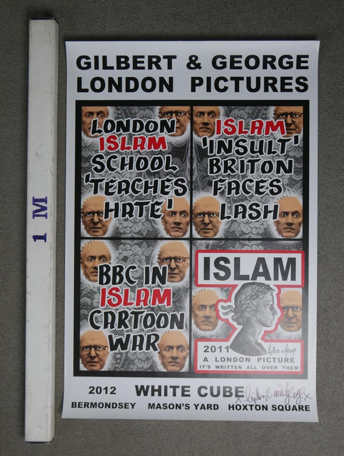 Gilbert & George, 20th century, White Cube, art exhibition poster for the artist show 'London - Image 2 of 7