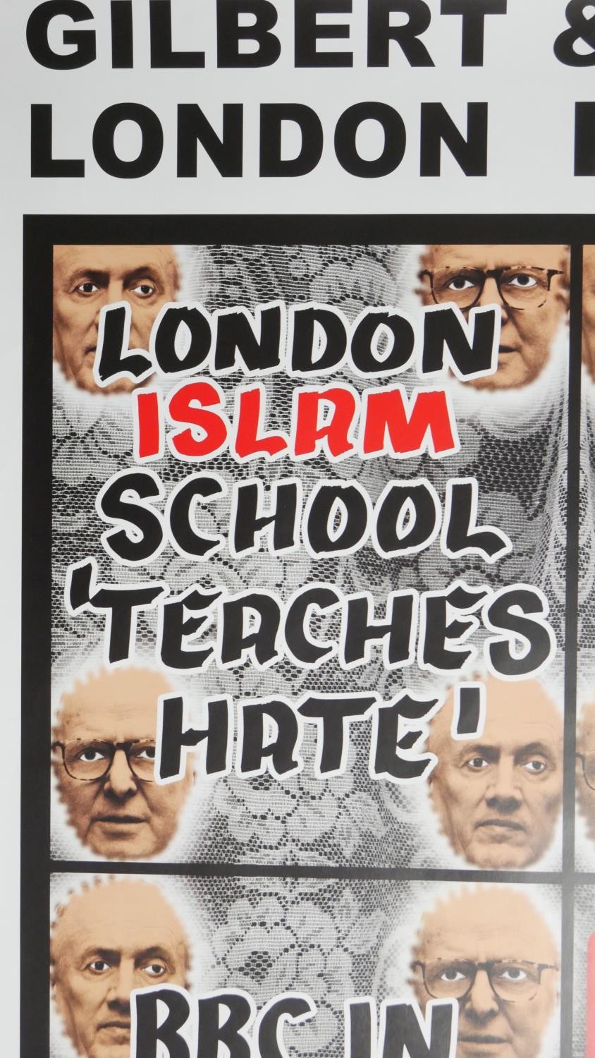Gilbert & George, 20th century, White Cube, art exhibition poster for the artist show 'London - Image 5 of 7
