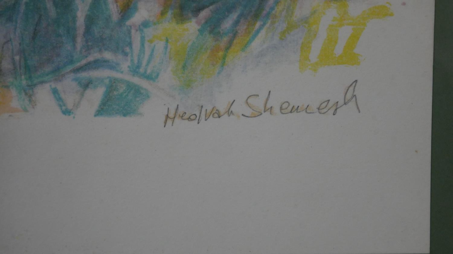 Hedvah Shemesh, coloured lithograph, colourful abstract composition, signed, edition 37/150. H.42 - Image 4 of 5