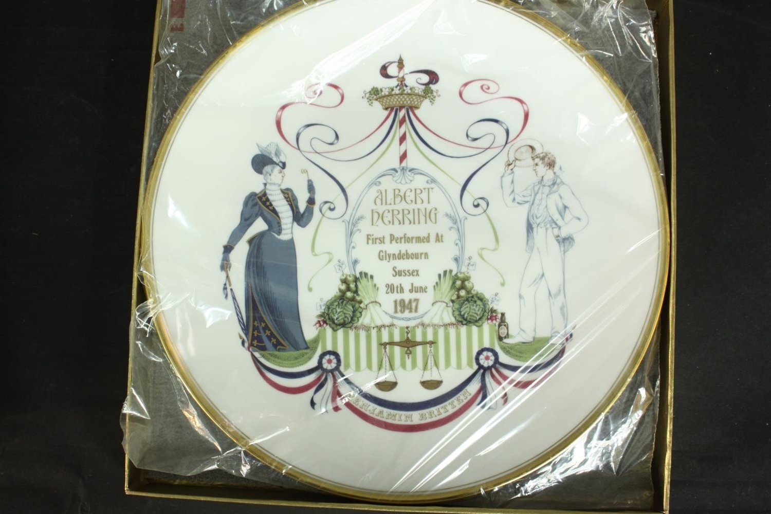 Six boxed Royal Crown Derby, Limited Edition porcelain "Benjamin Britten" plates commissioned by - Image 5 of 7