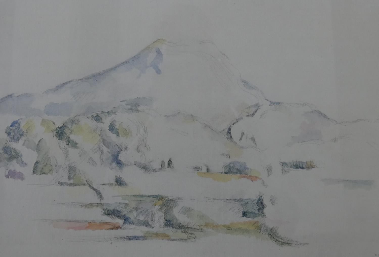 After Paul Cezanne (1839-1906), La Montagne Sainte-Victoire, a print published by The Pallas Gallery - Image 4 of 8