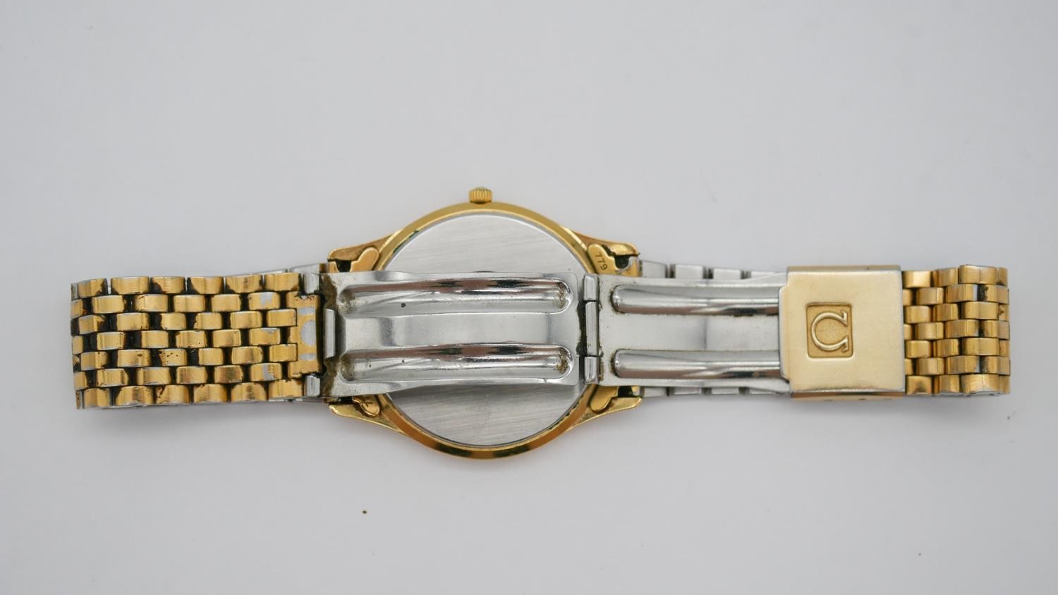 A vintage Omega Seamaster Quartz gold plated date gentleman's wristwatch, c.1987, cal.1430, 33mm. - Image 8 of 11