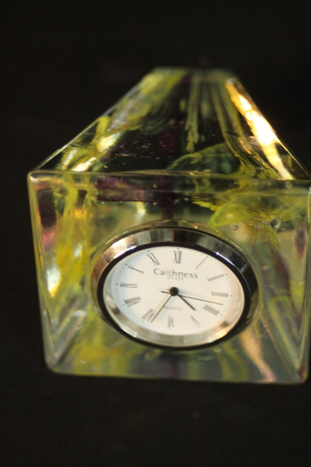 A collection of art glass paperweights, including a yellow Millefiori egg paperweight, a floral - Image 8 of 12