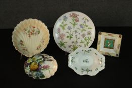A collection of porcelain, including a Nortitake 'petals plus' plate, a Heinrich Villeroy & Boch