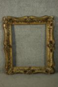 A 19th century gilt wood and gesso frame. H.87 W.72cm.
