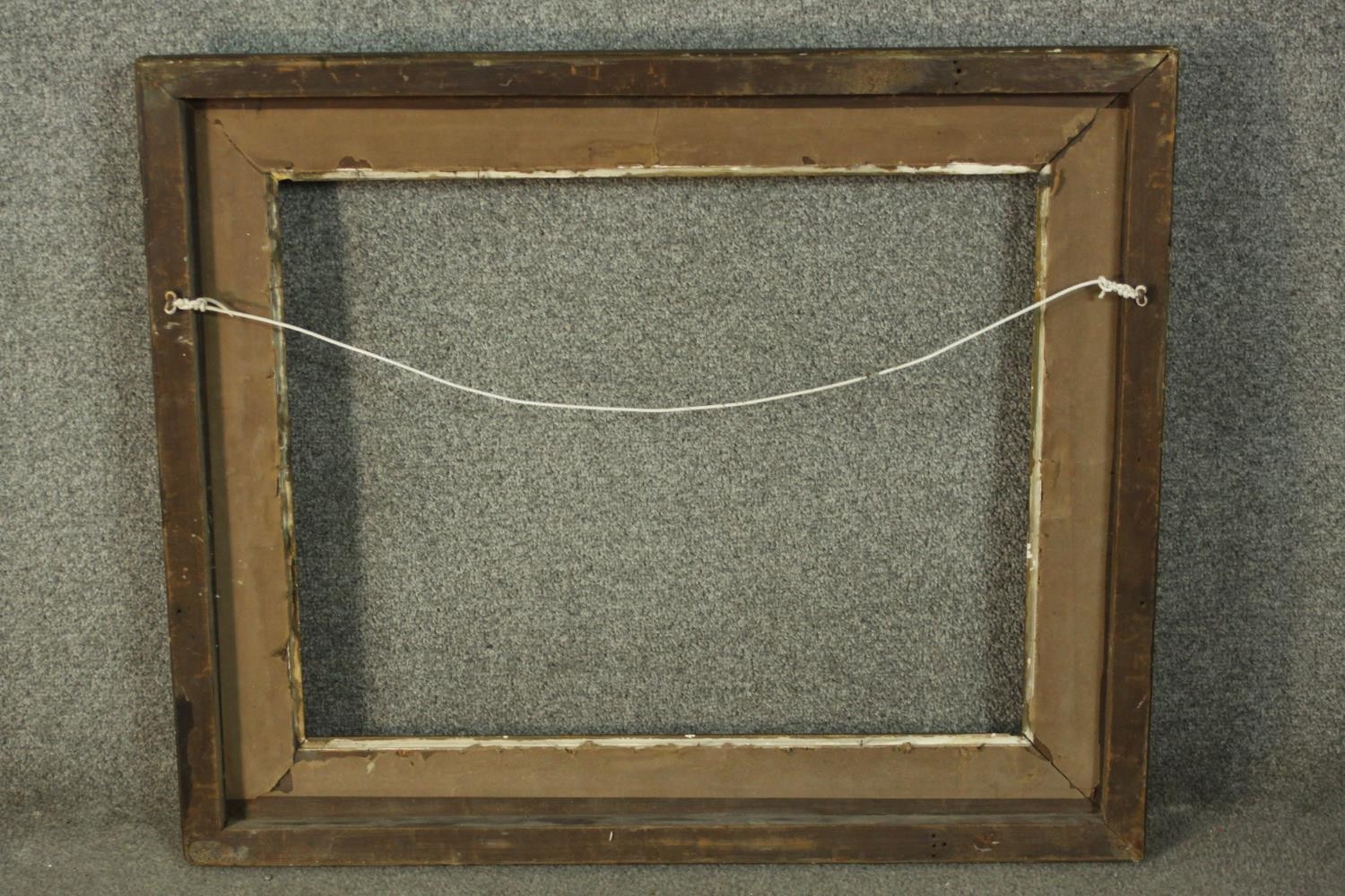 A 19th century gilt wood and gesso frame. H.68 W.80cm. - Image 6 of 6