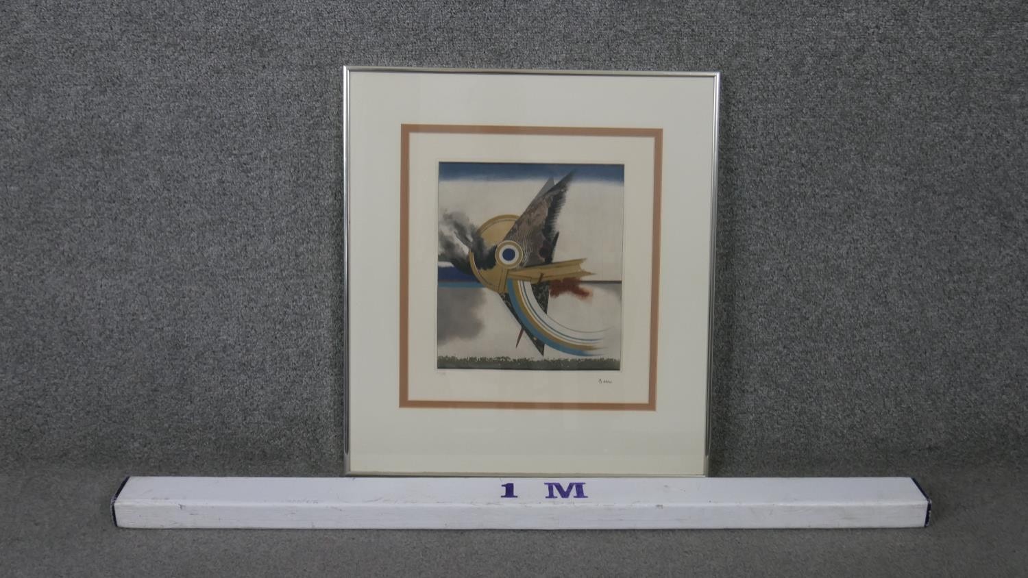 Tuvia Beeri, Israeli, (1929), aquatint and etching abstract composition, signed, edition 61/95. H. - Image 3 of 6