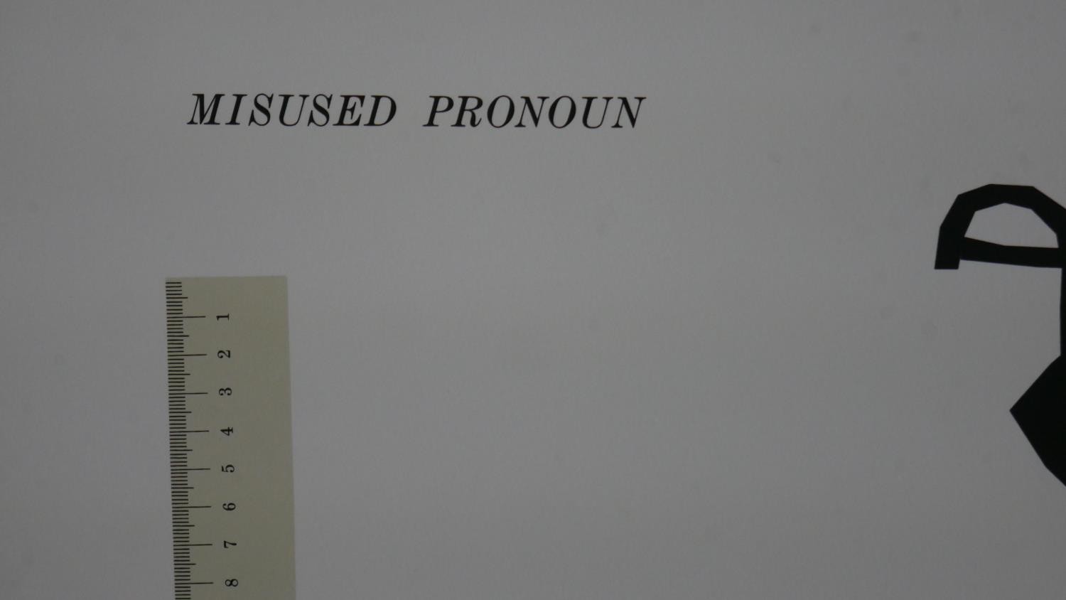 Matthew Brannon, American (1971), Misused Pronoun, 2009, screen print in colours, signed, edition - Image 3 of 5