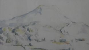After Paul Cezanne (1839-1906), La Montagne Sainte-Victoire, a print published by The Pallas Gallery
