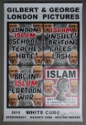 Gilbert & George, 20th century, White Cube, art exhibition poster for the artist show 'London