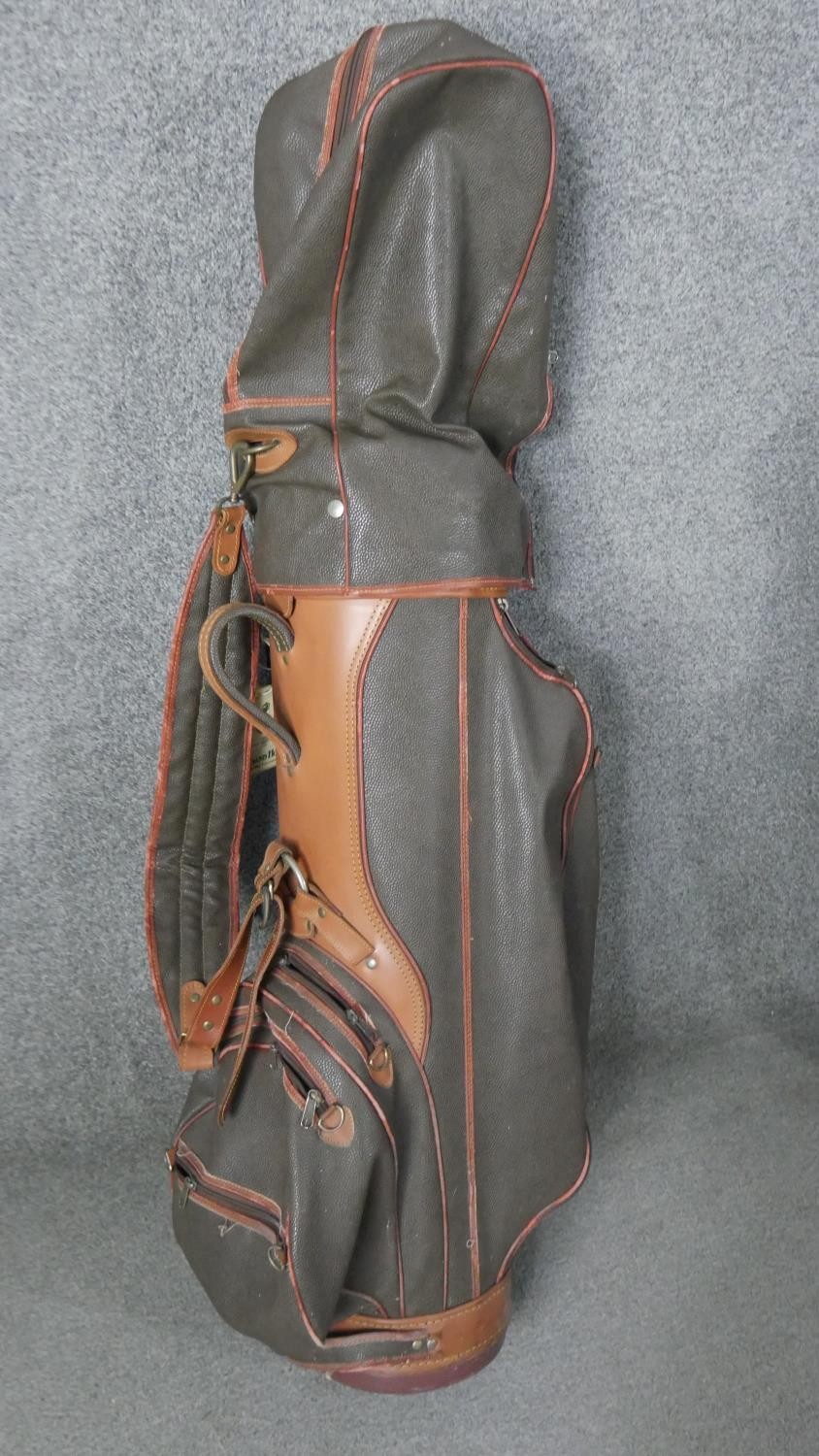 A leather Mulberry golf bag along with two others; Sams and Callaway. - Image 5 of 11