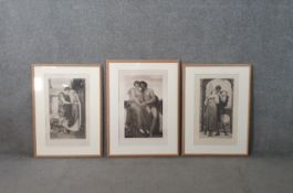After Sir Frederic Leighton (British 1830-1896) 'Wedded' and 'Whispers of Love', photogravure prints