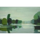 Tom Robb (b1933), landscape, oil on board, signed and dated 67 lower right. H.66 W.80cm.