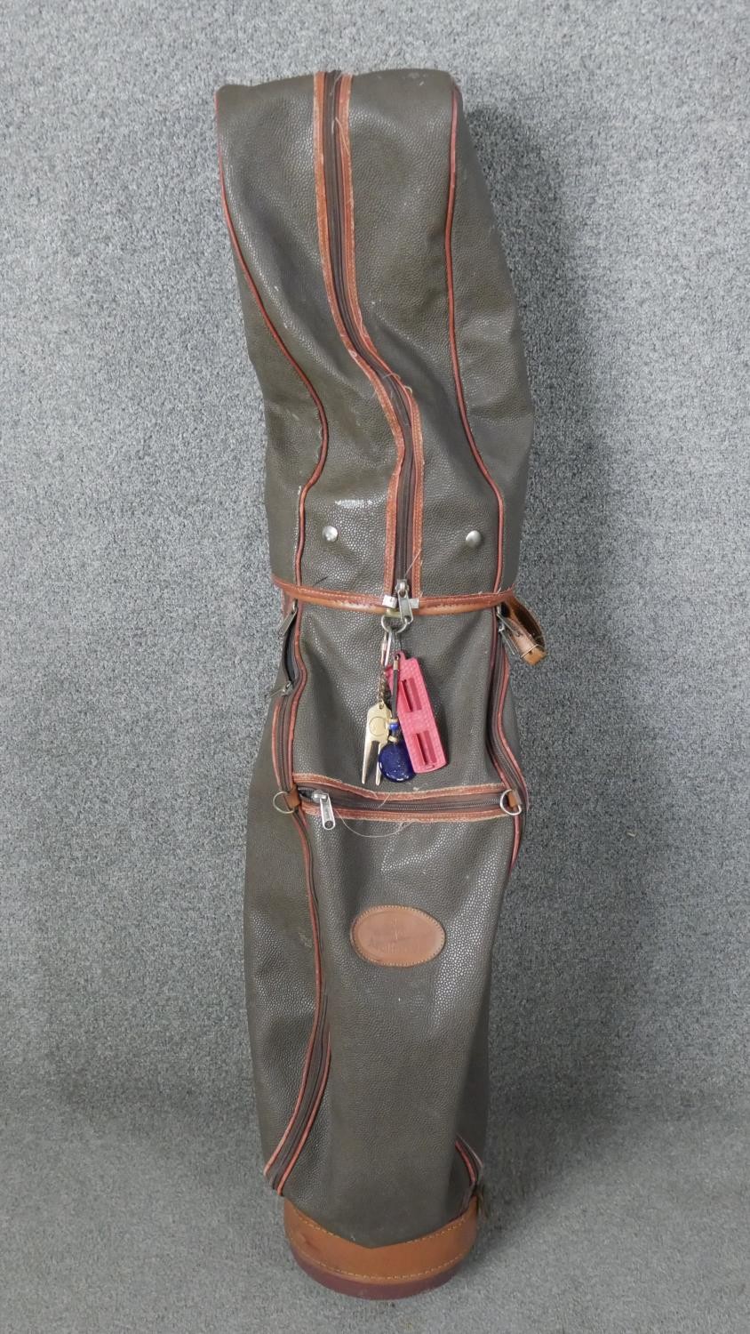 A leather Mulberry golf bag along with two others; Sams and Callaway. - Image 2 of 11