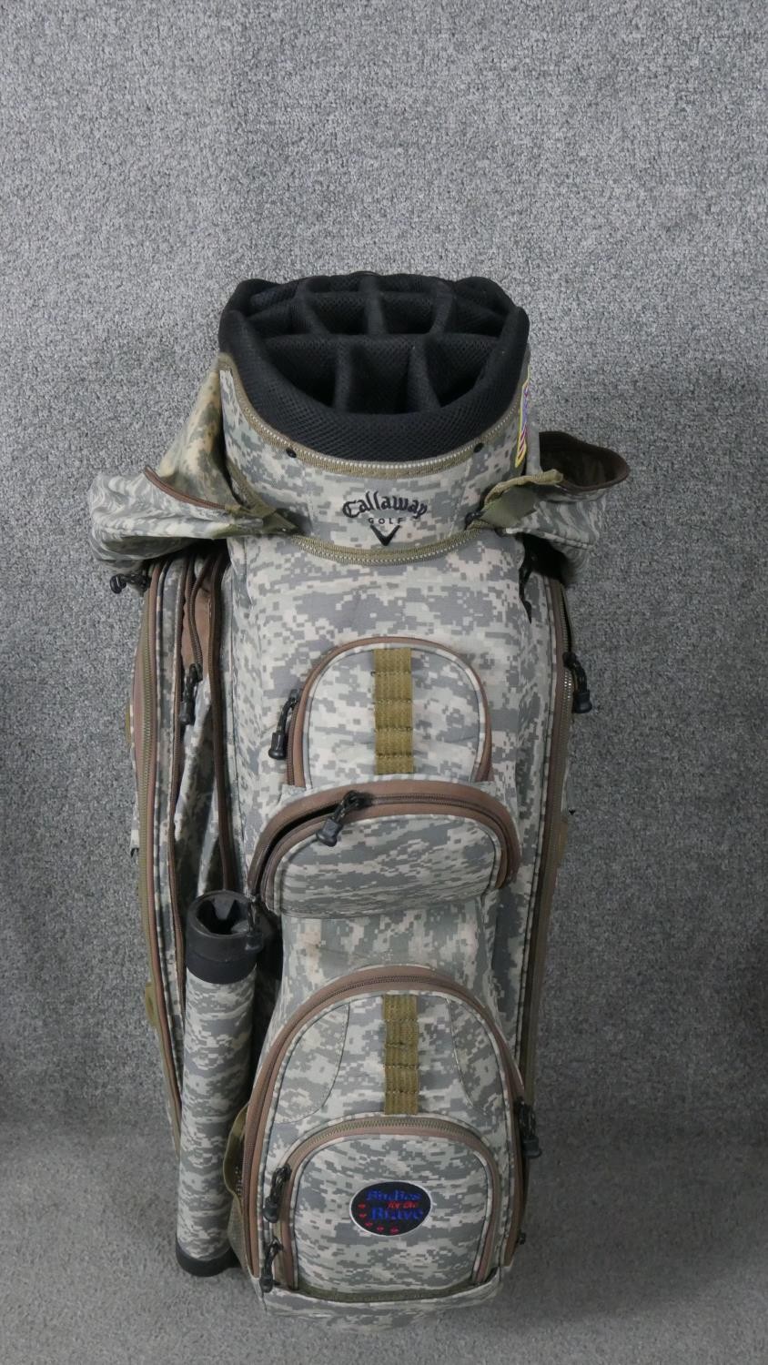 A leather Mulberry golf bag along with two others; Sams and Callaway. - Image 8 of 11